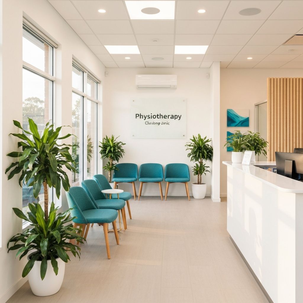 Welcoming reception area of Tullamarine Physiotherapy clinic